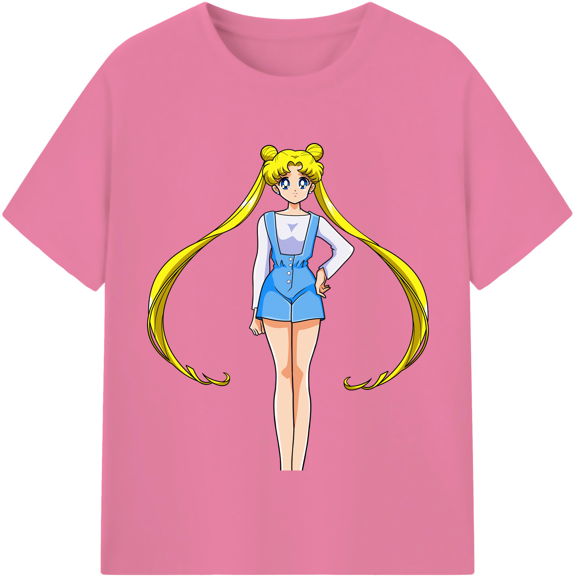 （画像用） 美少女戦士セーラームーン 愛野 美奈子 あいの みなこ Sailor Moon Aino Minako 綿100％半袖Tシャツ（フロントプリント）